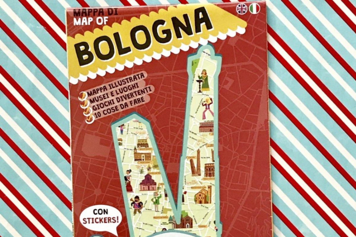 Mappa di Bologna con stickers - Libri per bambini - Caramelle di